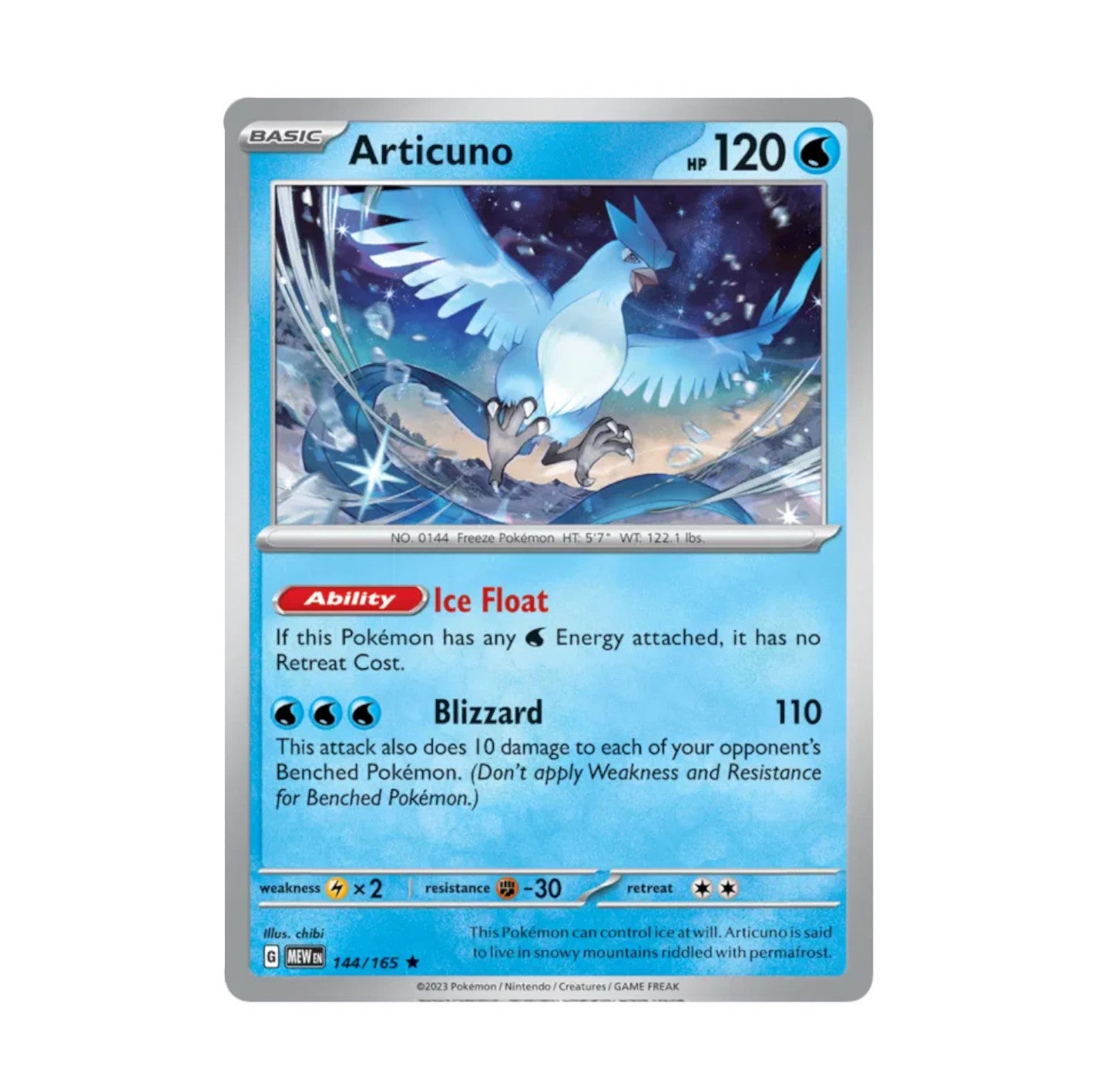 Pokemon 151 - 144/165 Articuno Holo Rare