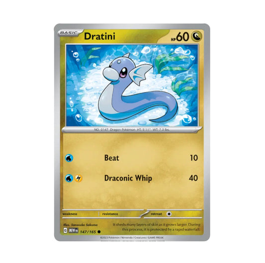 Pokemon 151 - 147/165 Dratini Rev Holo