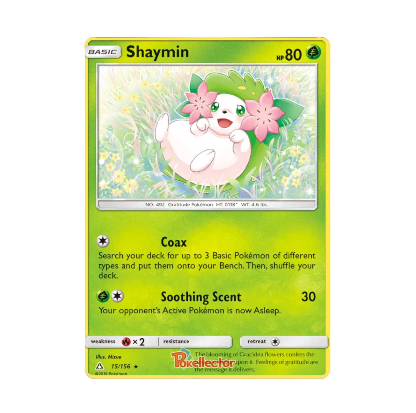 Ultra Prism - 015/156 Shaymin Holo Rare