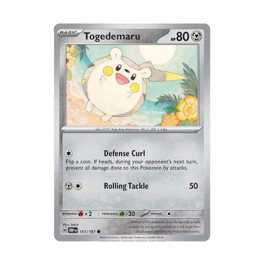 Obsidian Flames - 151/197 Togedemaru Rev Holo