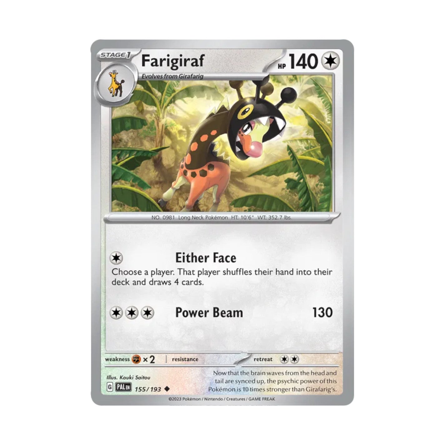 Paldea Evolved - 155/193 Farigiraf Rev Holo