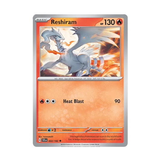 Stellar Crown - 022/142 Reshiram Rev Holo