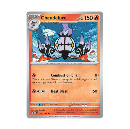 Obsidian Flames - 038/197 Chandelure Rev Holo