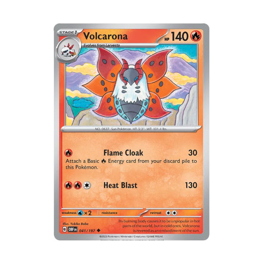 Obsidian Flames - 041/197 Volcarona Rev Holo