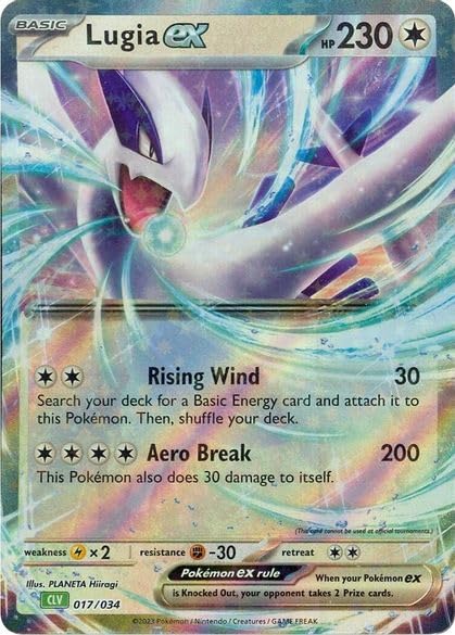 Lugia ex 017/034 CLV - Jumbo Promo – Holo Foil – Single Card