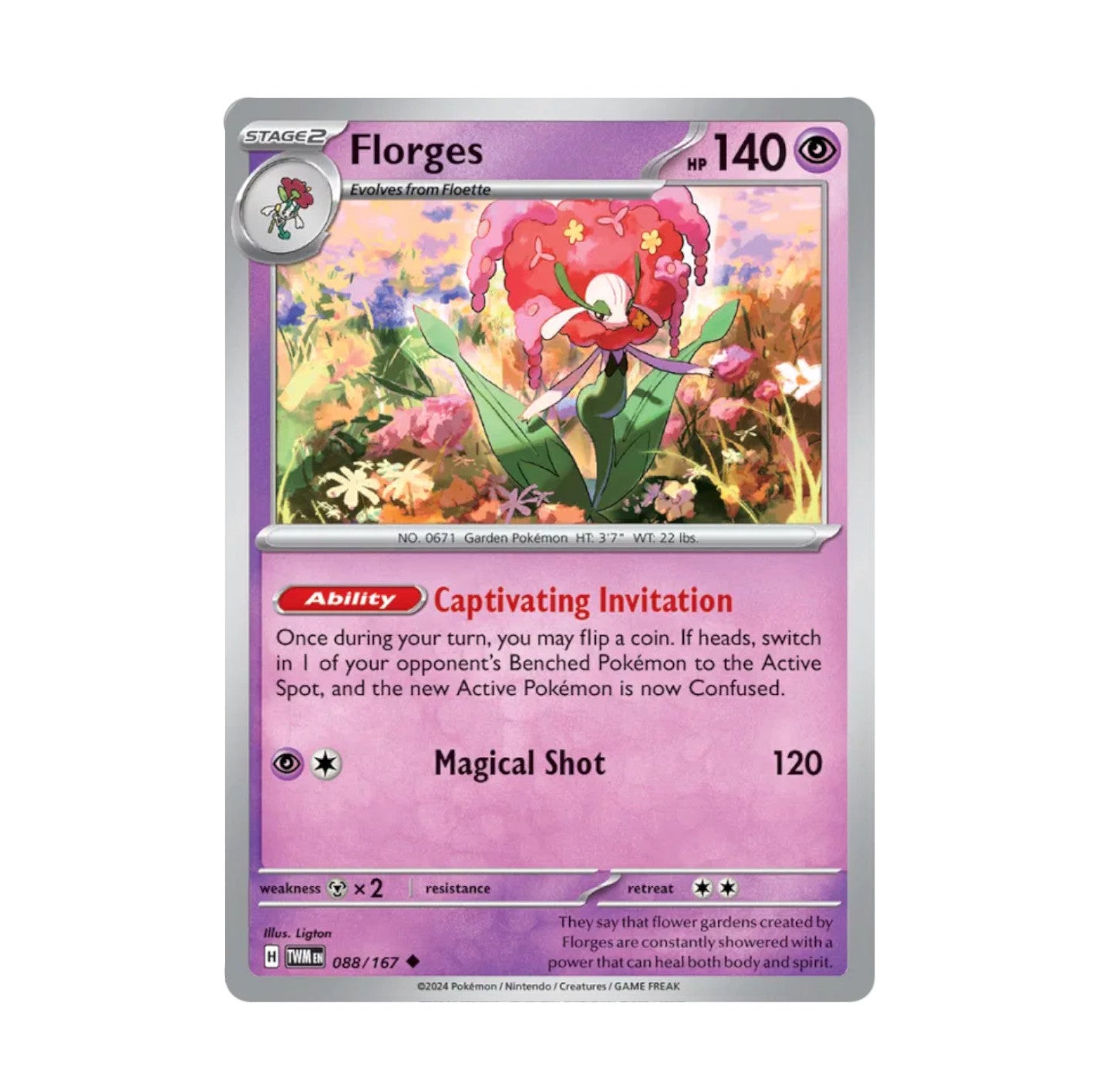 Twilight Masquerade - 088/167 - Florges Rev Holo