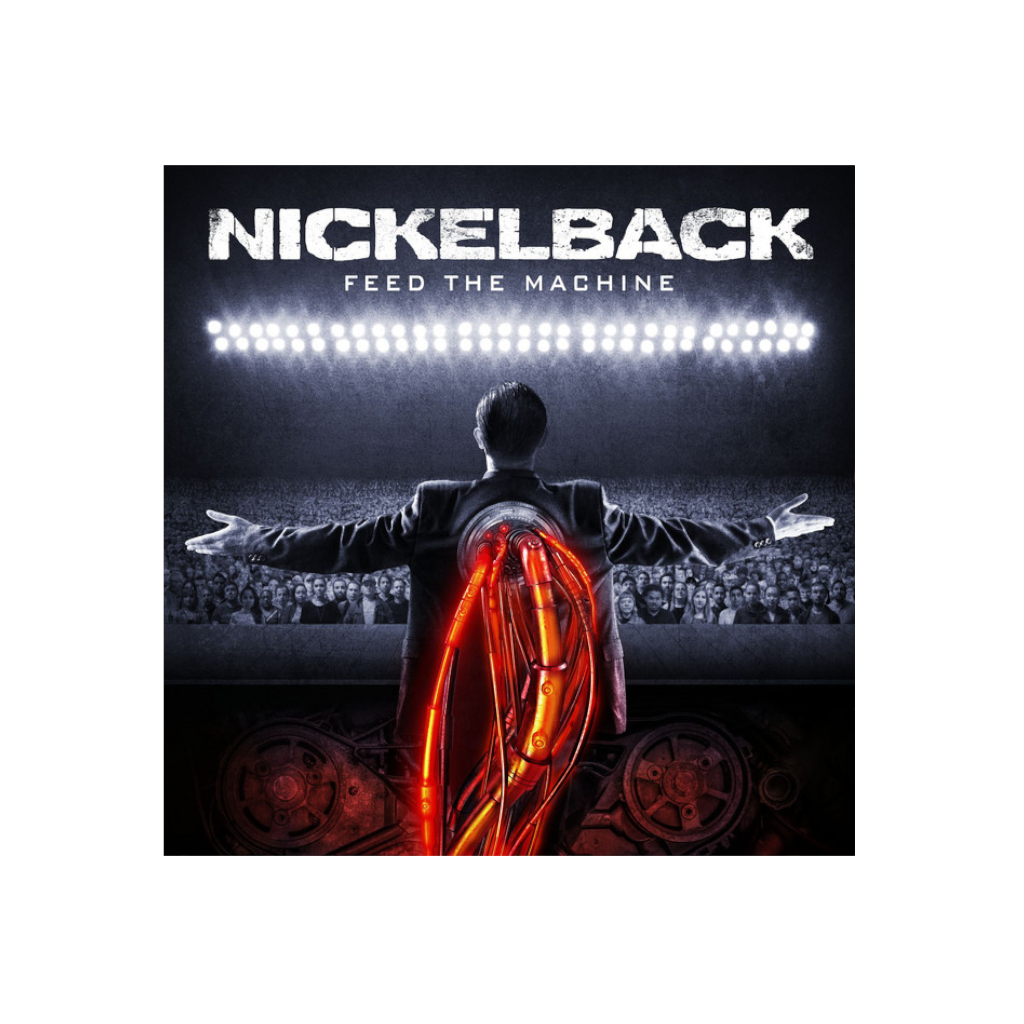 Nickelback – Feed The Machine - Red and Black Marble