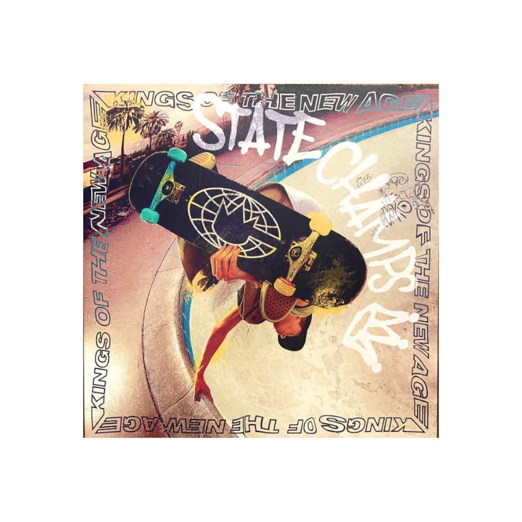 State Champs – Kings of the New Age -  Neon Pink & Neon Yellow A/B w/ Black Splatter