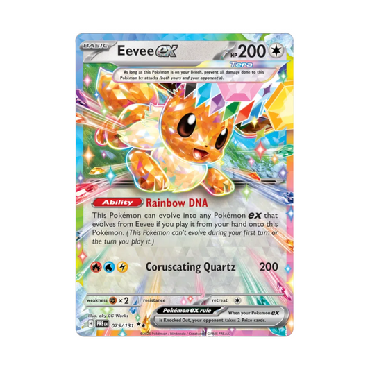 Prismatic Evolutions - 075/131 - Eevee EX Double Rare