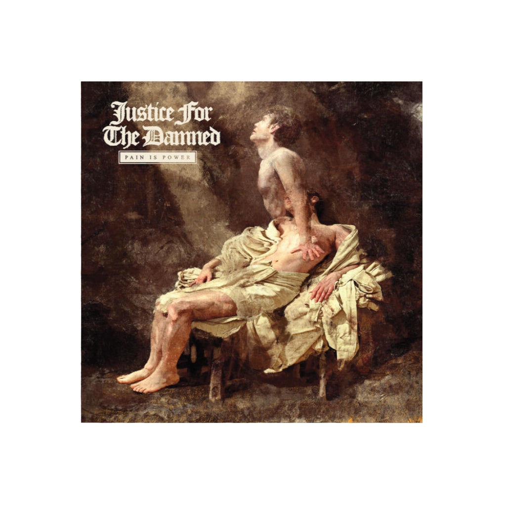 Justice For The Damned - Pain Is Power - Clear with White Splatter