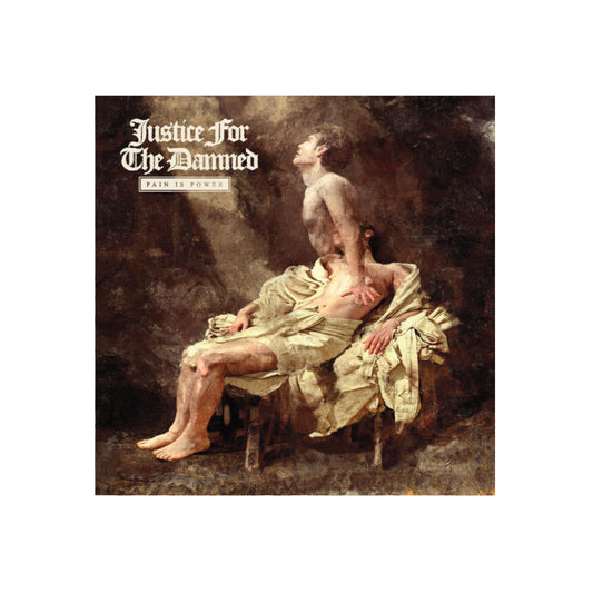Justice For The Damned - Pain Is Power - Clear with White Splatter