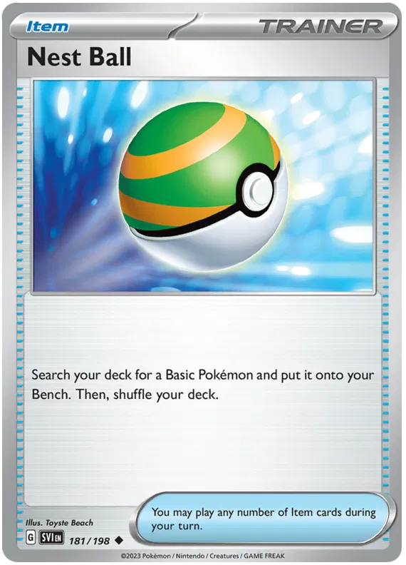 Scarlet & Violet - 181/198 Nest Ball Rev Holo