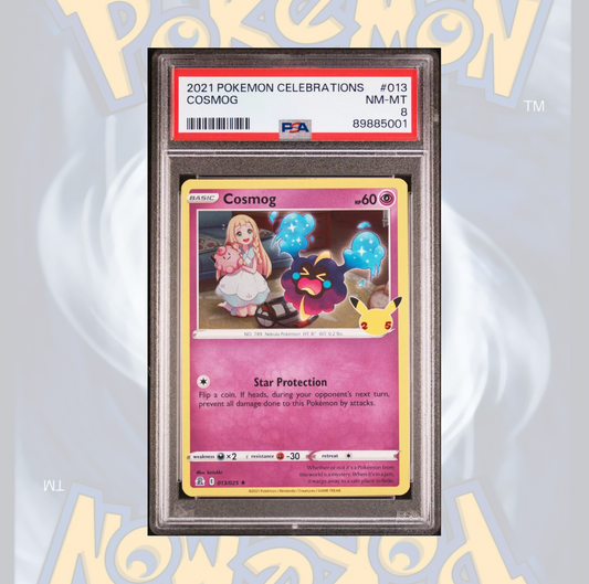 Celebrations  - 13/25 - Cosmog - PSA 8 - NM-MT