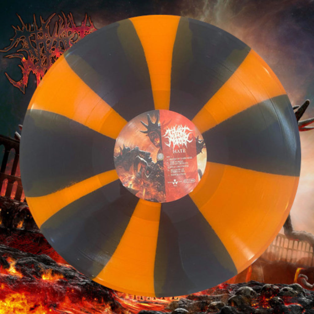 Thy Art Is Murder – Hate - Orange & Black Pinwheel /300