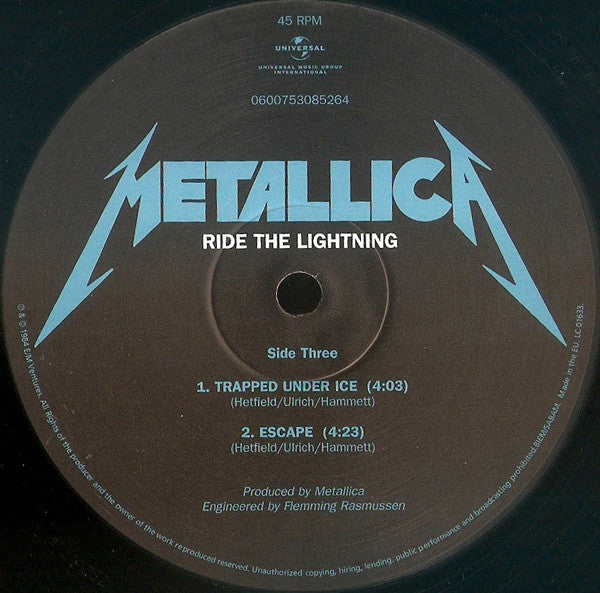 Metallica - Ride The Lightning  - 2LP
