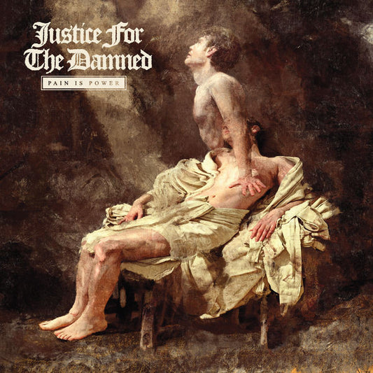 Justice For The Damned - Pain Is Power - Clear with White Splatter