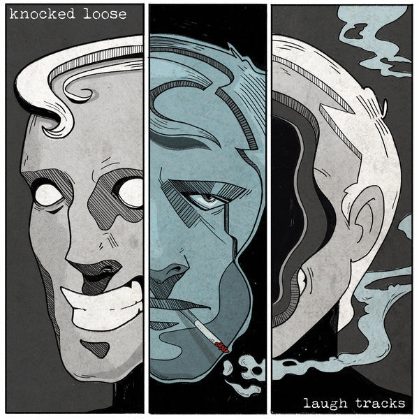 Knocked Loose – Laugh Tracks - 7th Press Black and Blue Pin Wheel