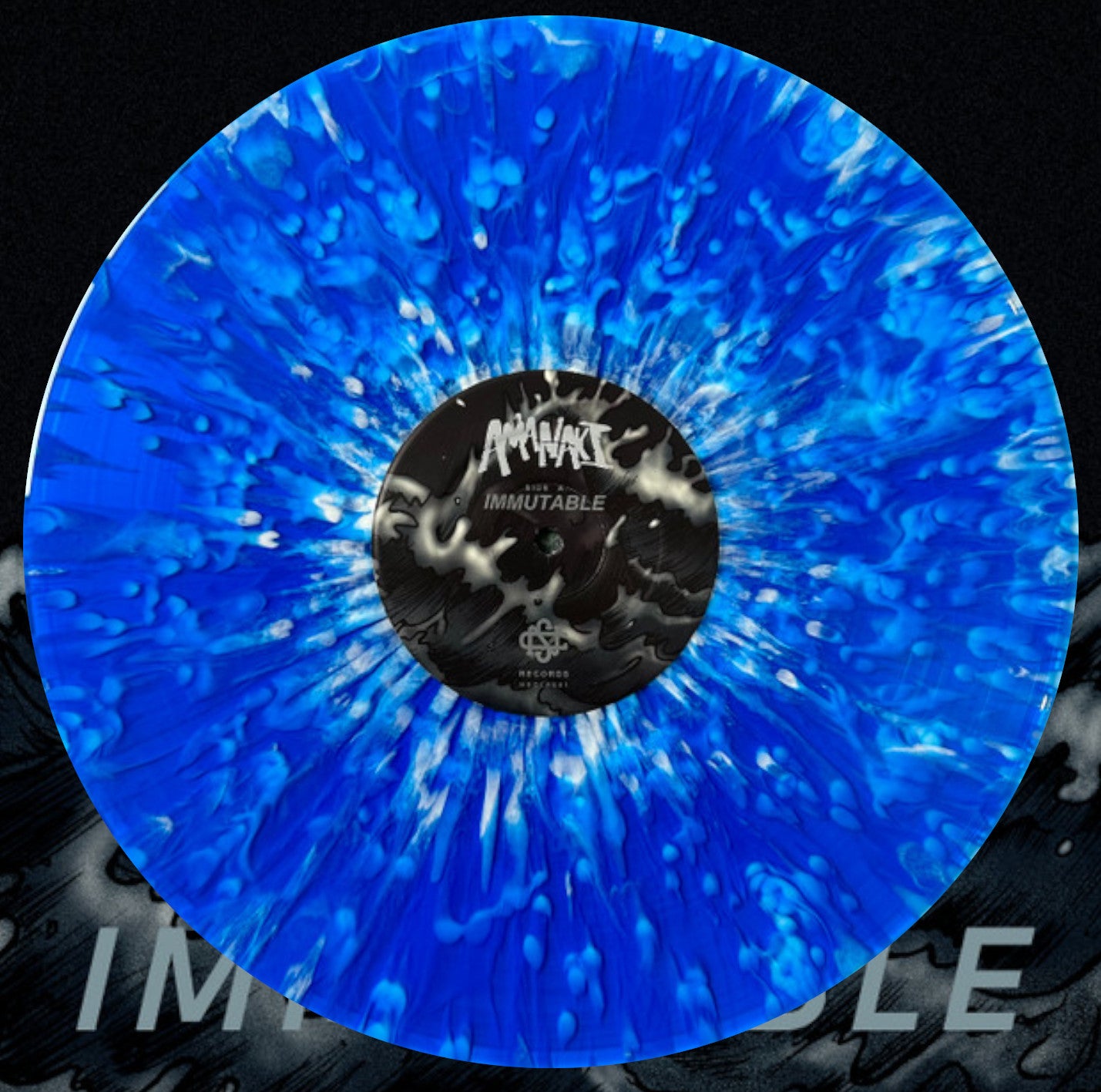 Amanaki – Immutable - Blue Opaque w/ White Splatter