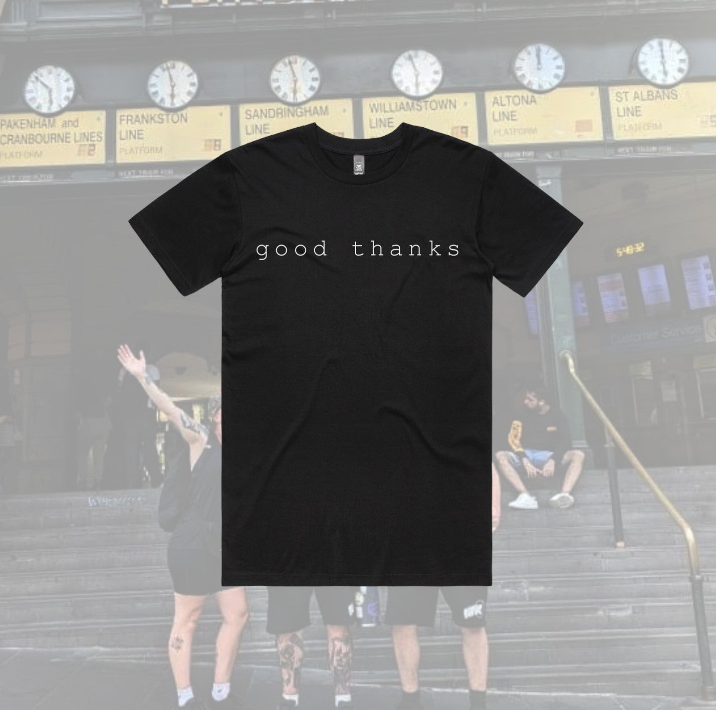 Good Thanks Movember T // Black