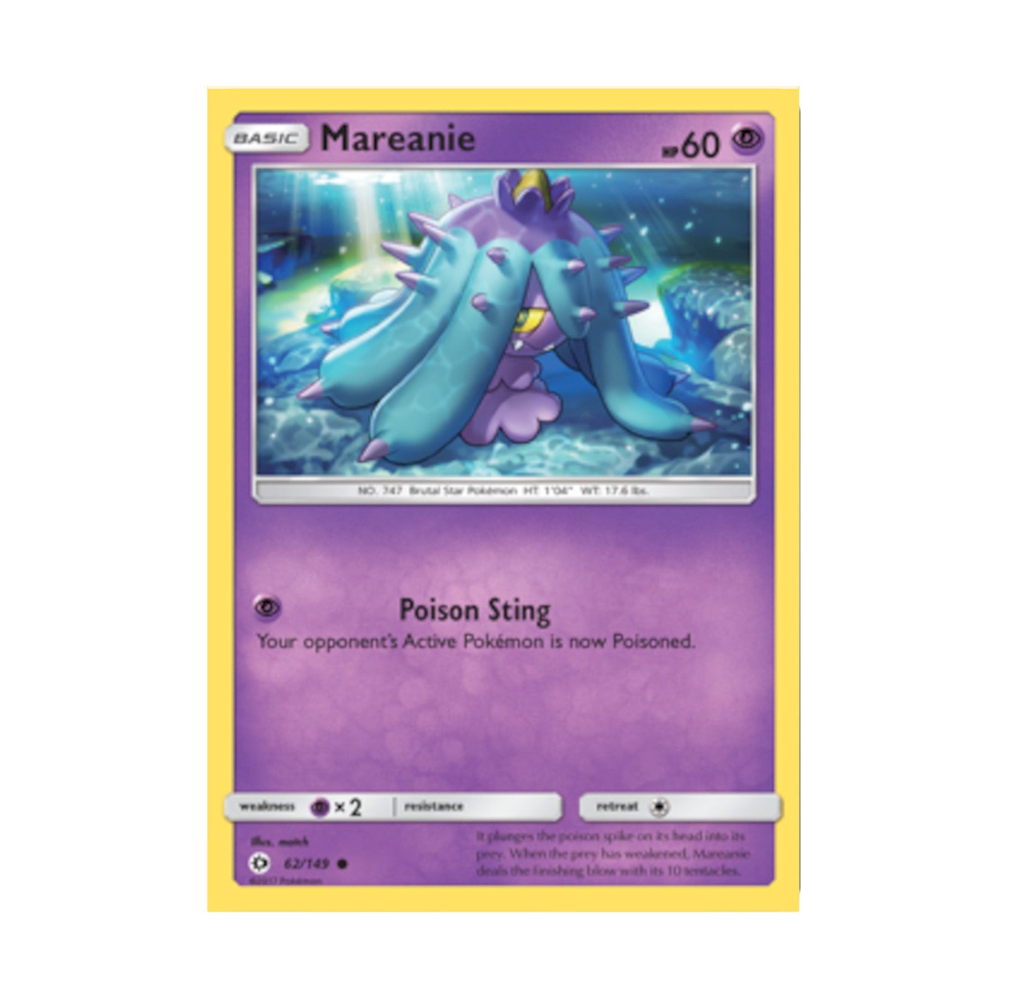 Sun and Moon 062/149 Mareanie Common