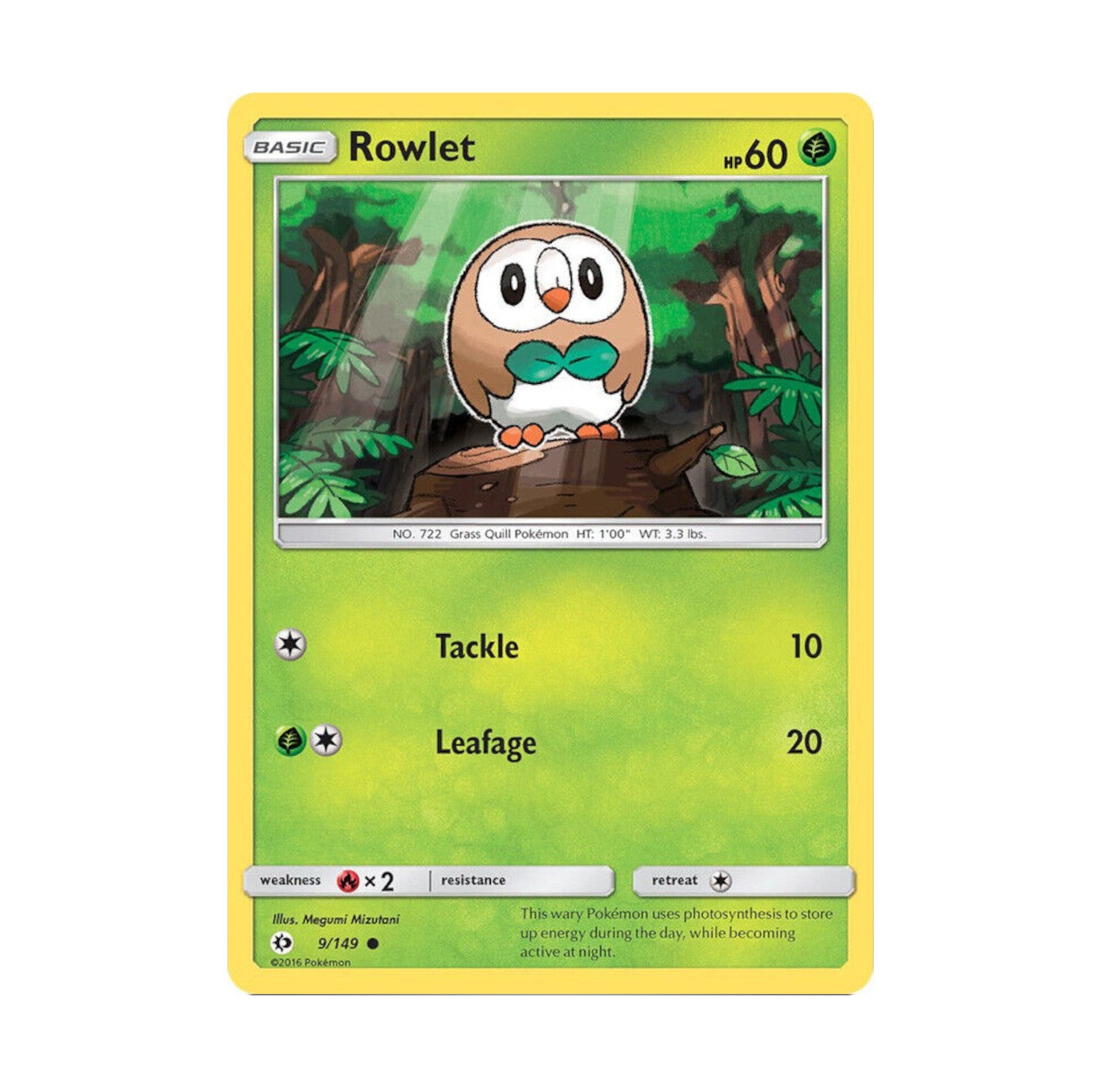 Sun and Moon 009/149 Rowlet Common