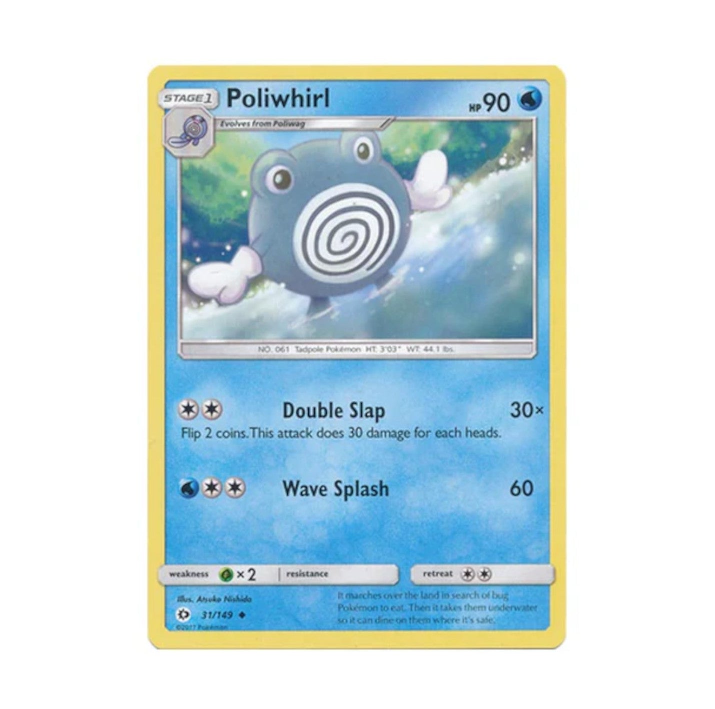 Sun and Moon 031/149 Poliwhirl Common