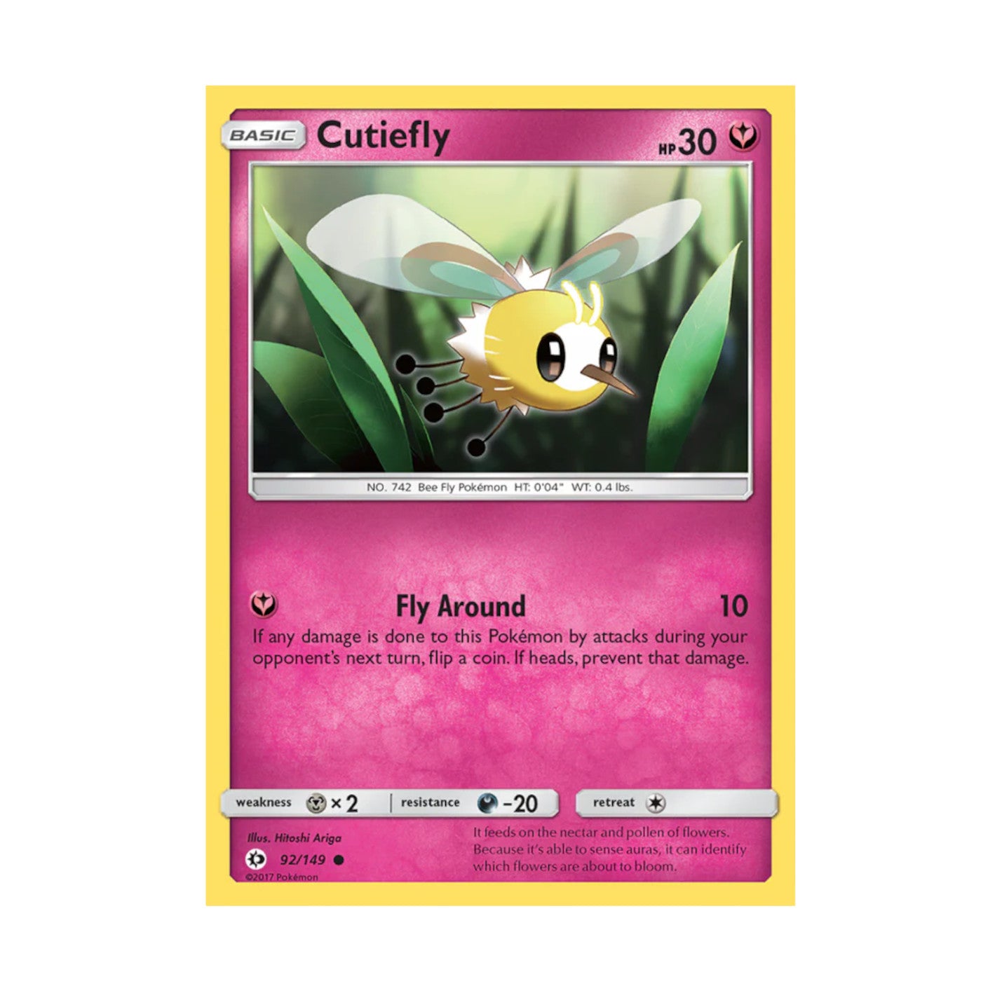 Sun and Moon 092/149 Cutiefly Common