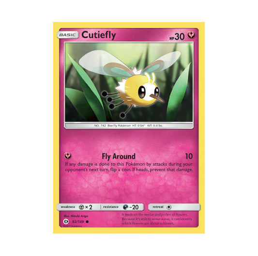 Sun and Moon 092/149 Cutiefly Common