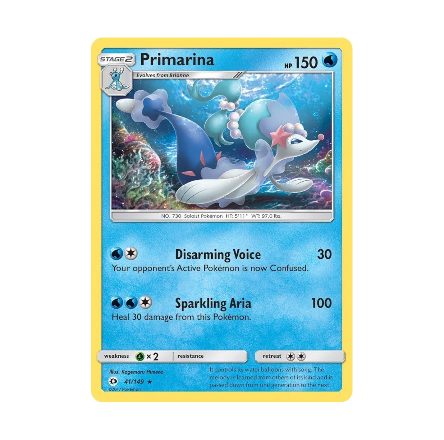 Sun and Moon 041/149 Primarina Common