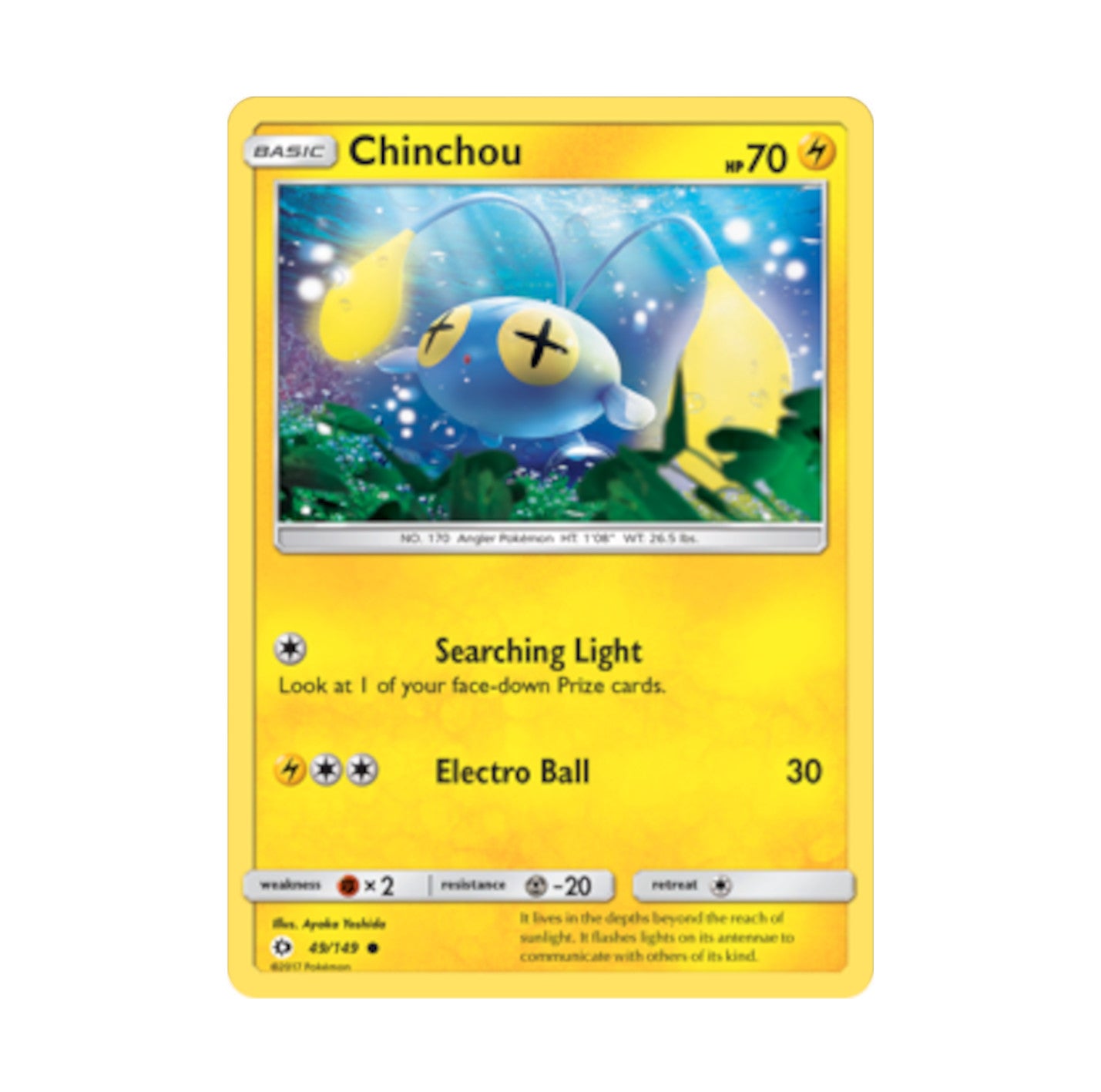 Sun and Moon 049/149 Chinchou Common