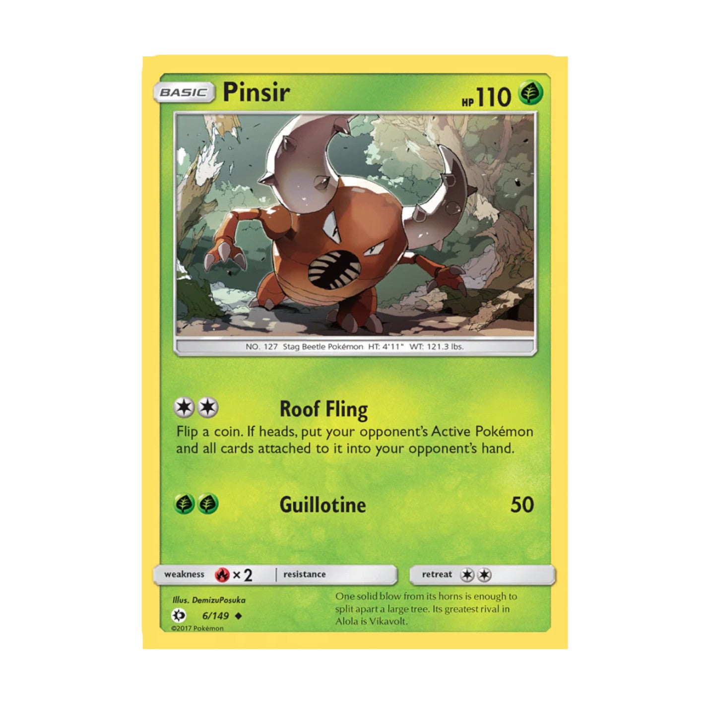 Sun and Moon 006/149 Pinsir Common