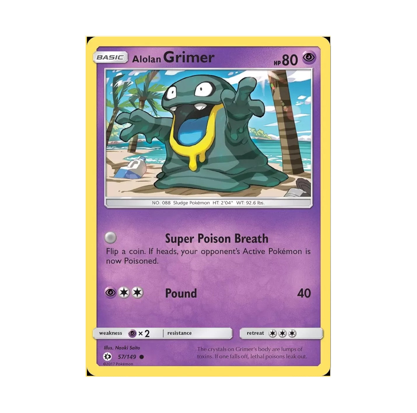 Sun and Moon 057/149 Alolan Grimer Common