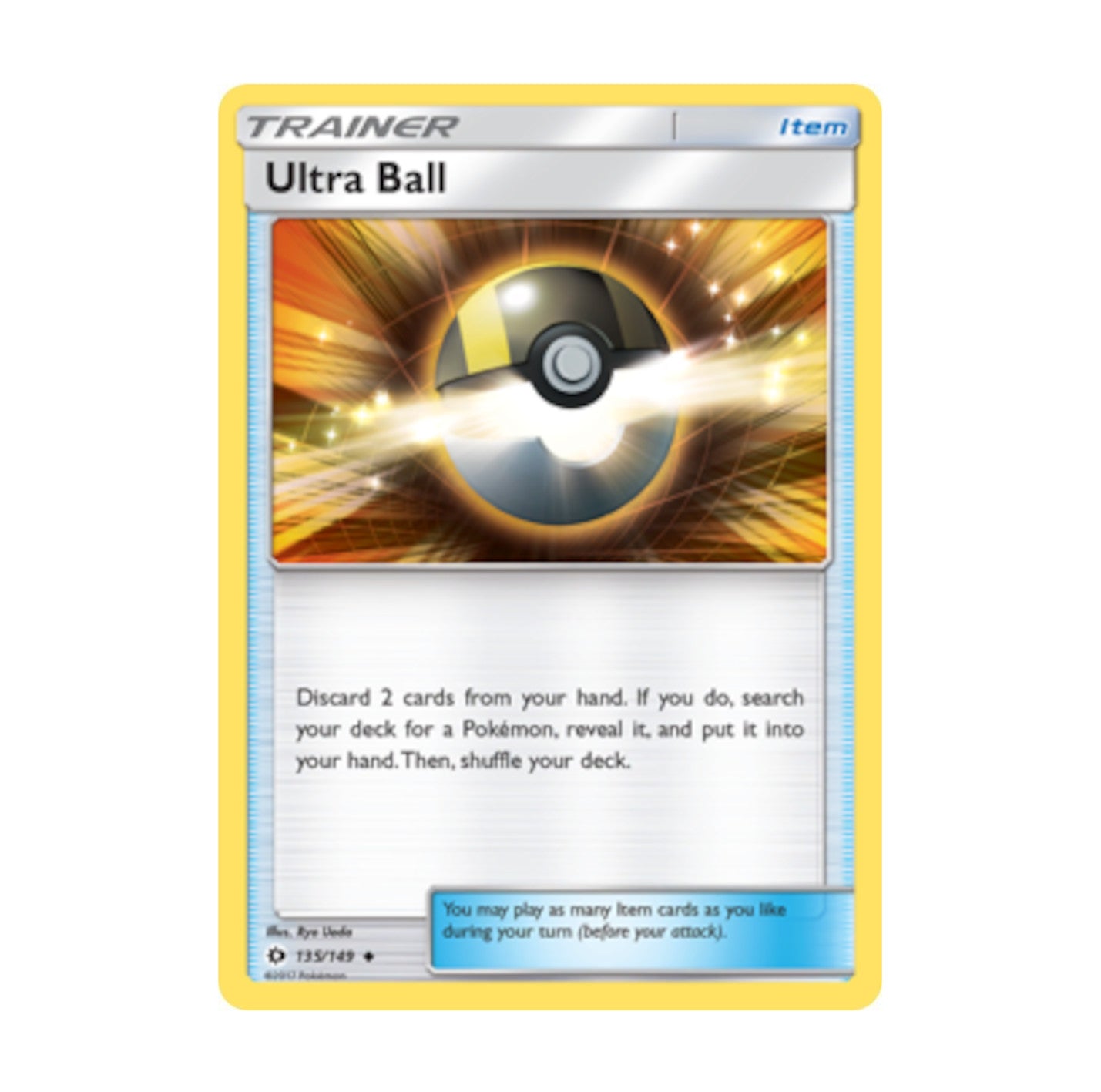 Sun and Moon 135/149 Ultra Ball Common