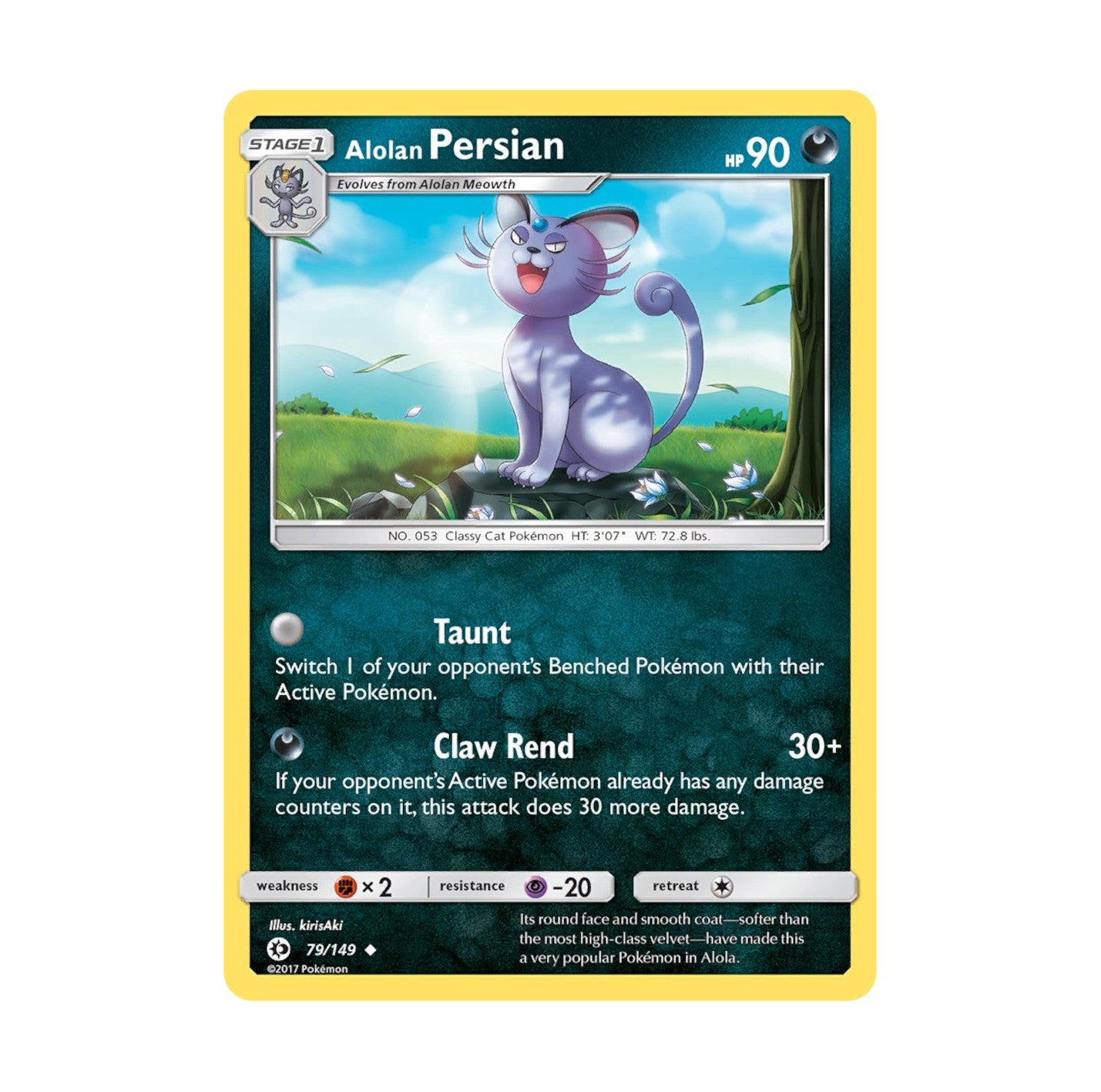 Sun and Moon 079/149 Alolan Persian Common