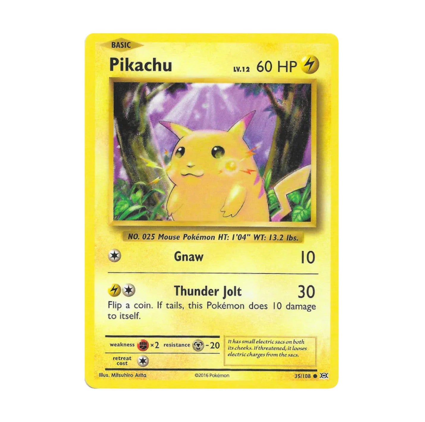 XY Evolutions 035/108 Pikachu Common