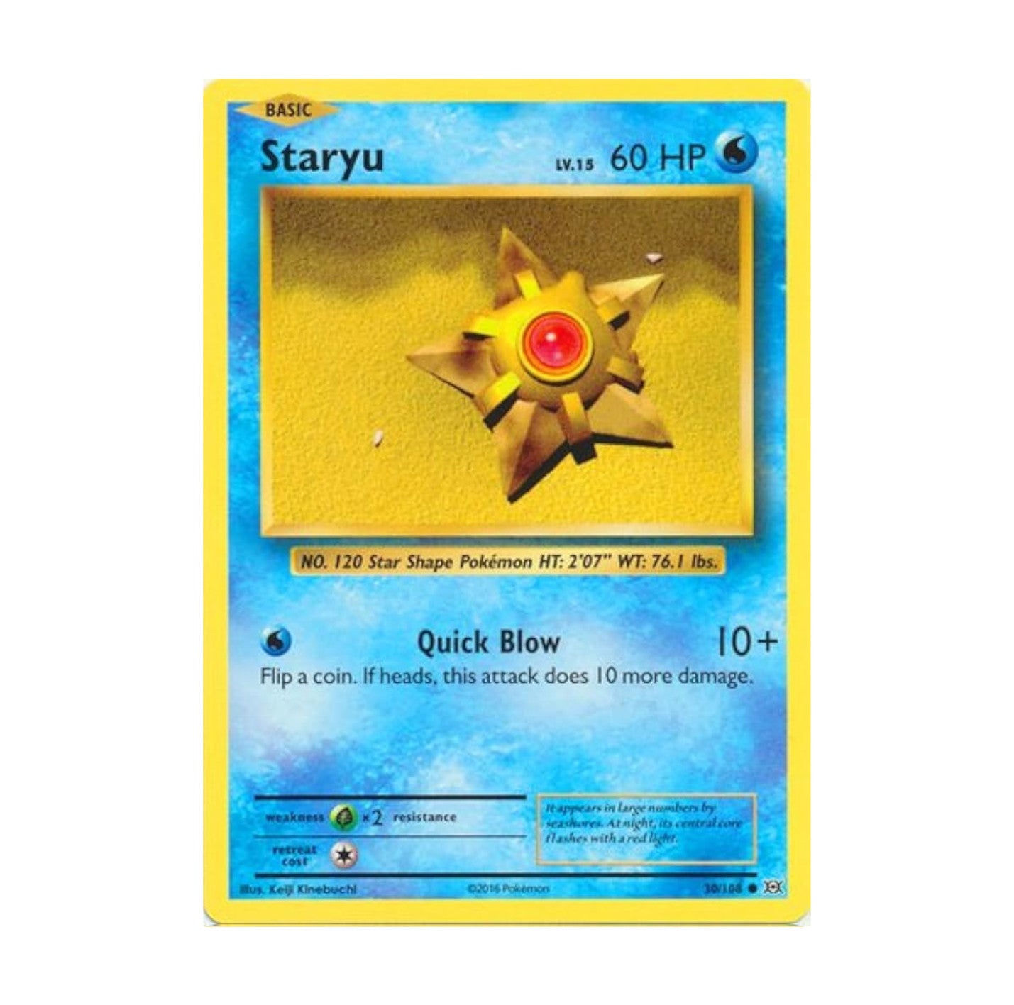 XY Evolutions 030/108 Staryu Common