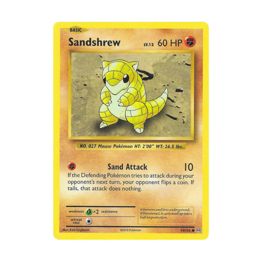 XY Evolutions 054/108 Sandshrew Common