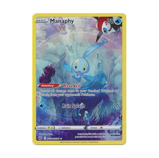 Crown Zenith GG06/GG70 Manaphy - Galarian Gallery - M/NM