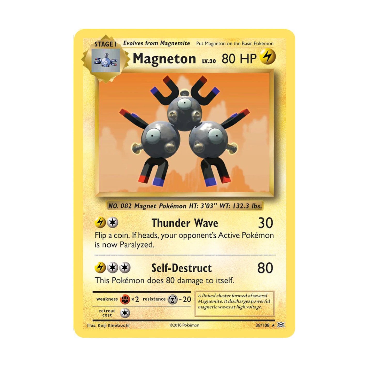 XY Evolutions 038/108 Magneton Non Holo Rare