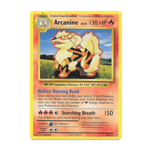 XY Evolutions 018/108 Arcanine Rare