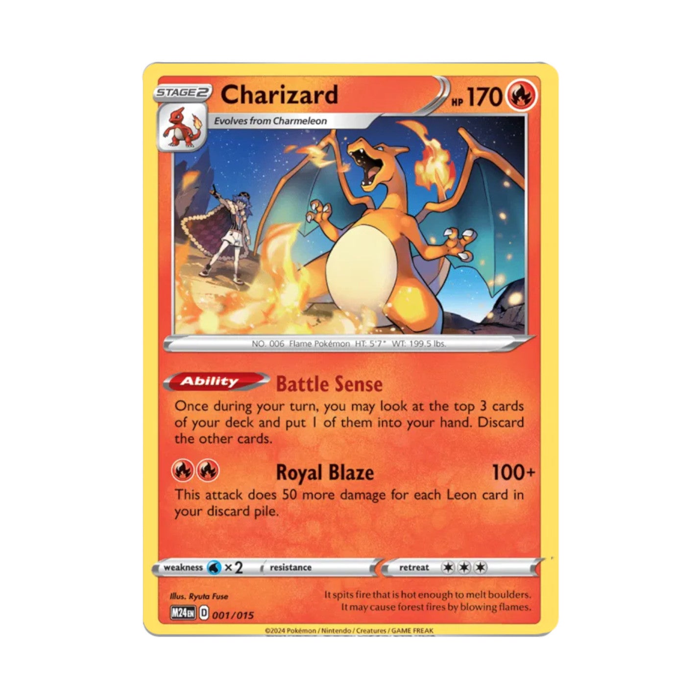 McDonalds 2025 Dragon Discovery 001/015 Charizard